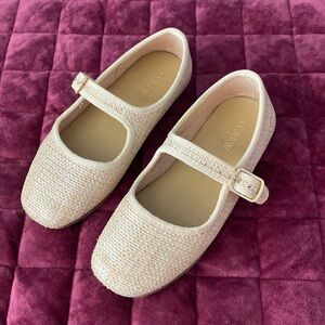 J Crew Girls woven ballet flats